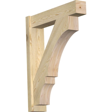 Ekena Millwork Balboa Block Rough Sawn Outlooker, Douglas Fir, 6"W x 26"D x 32"H OUT06X26X32BOA05RDF
